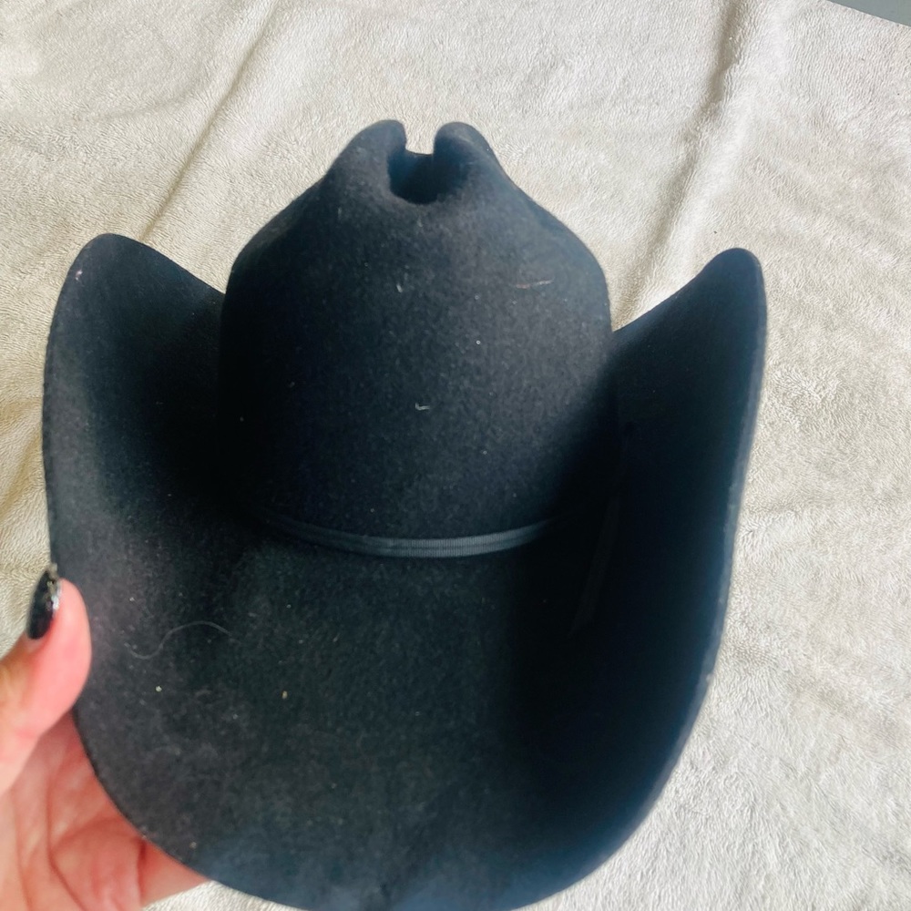 LHC black wool cowboy hat . Size 7